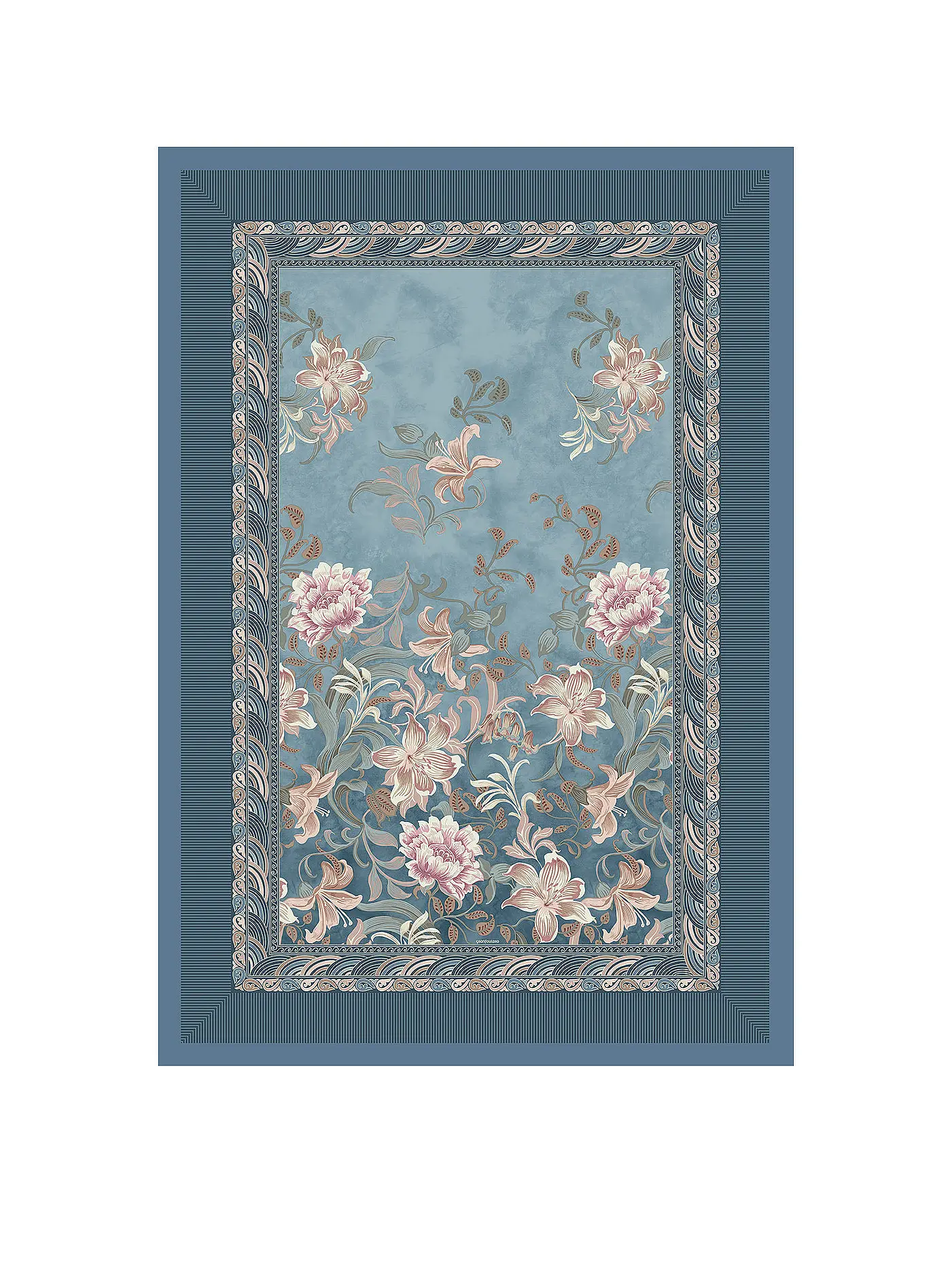 BASSETTI | Plaid - Tagesdecke VERONA 135x190cm Dunkelblau | 